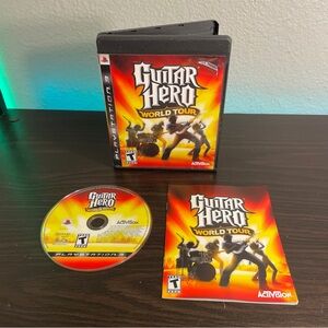 Guitar Hero World Tour Sony PlayStation 3 PS3 CIB Tested & Works VideoGame 2008